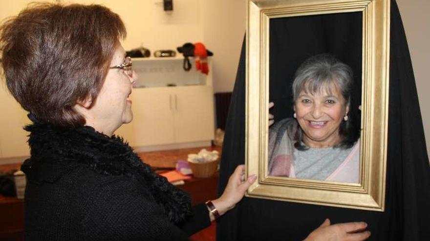 Una de las actrices, durante un ensayo.