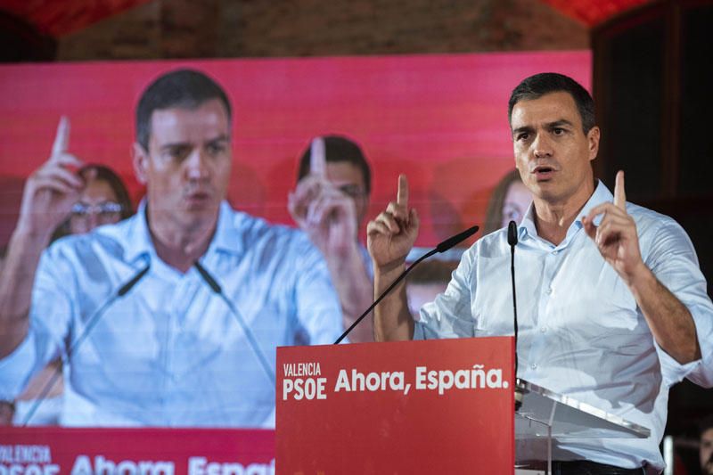 Mitin de Pedro Sánchez en València