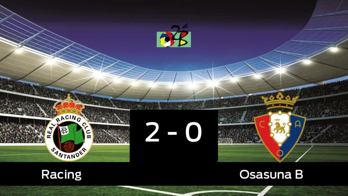 El Racing de Santander vence a Osasuna B por 2-0