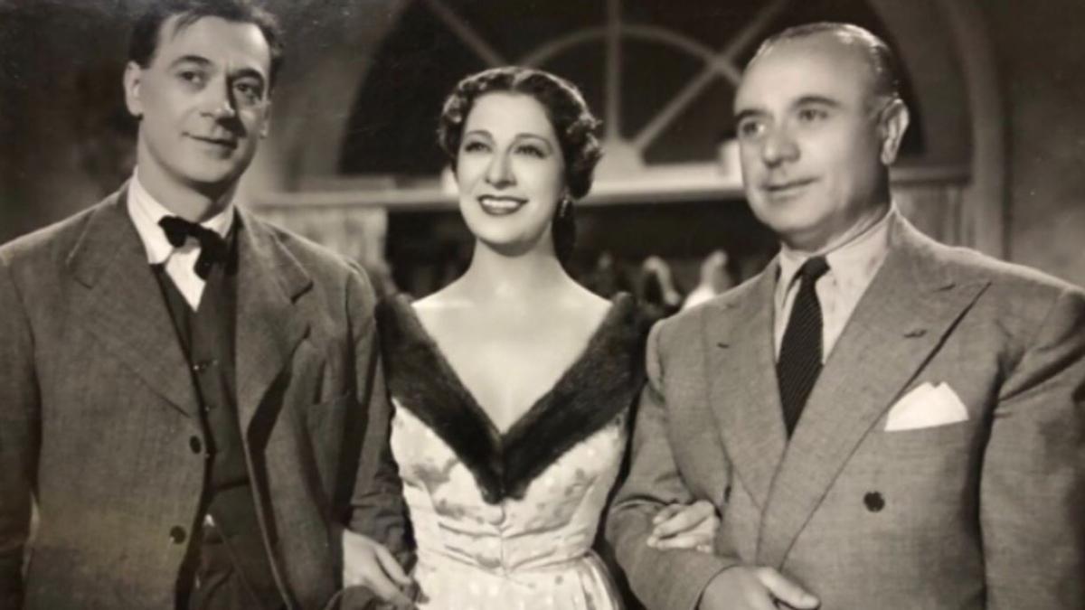 Iturbi con Conchita Piquer y Luis Sandrini en Buenos Aires, 1950.