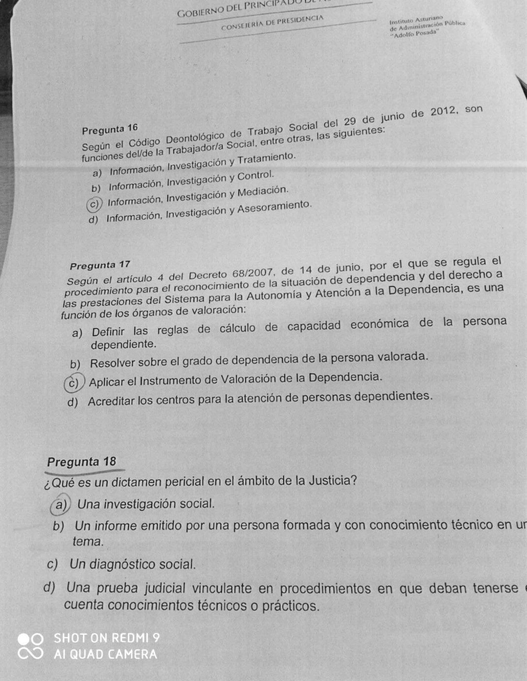 Examen Trabajo Social