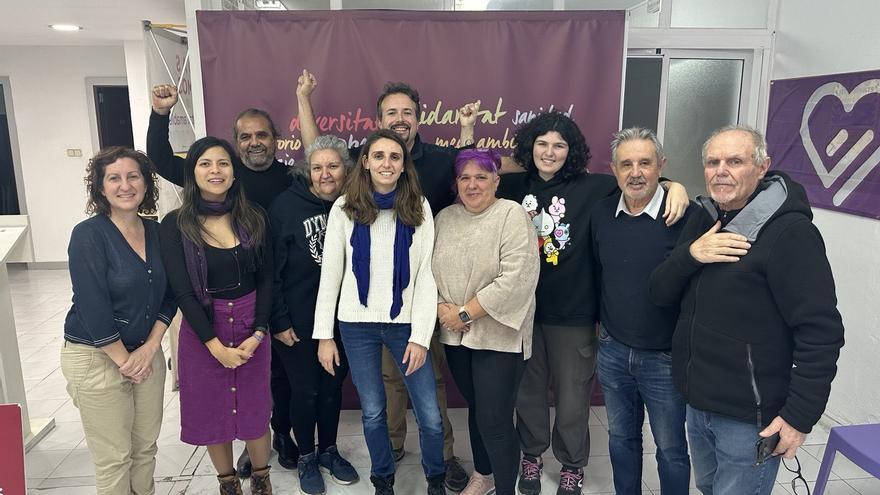 La nueva coordinadora de Podemos visita a la militancia en Ibiza