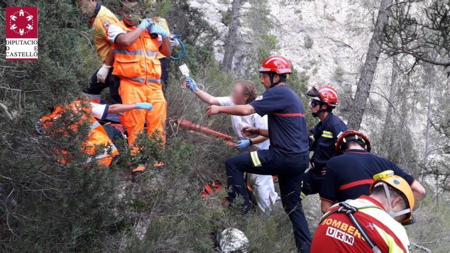 Movilizados para rescatar a un excursionista herido en Montanejos