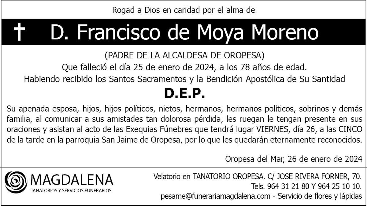 D. Francisco de Moya Moreno