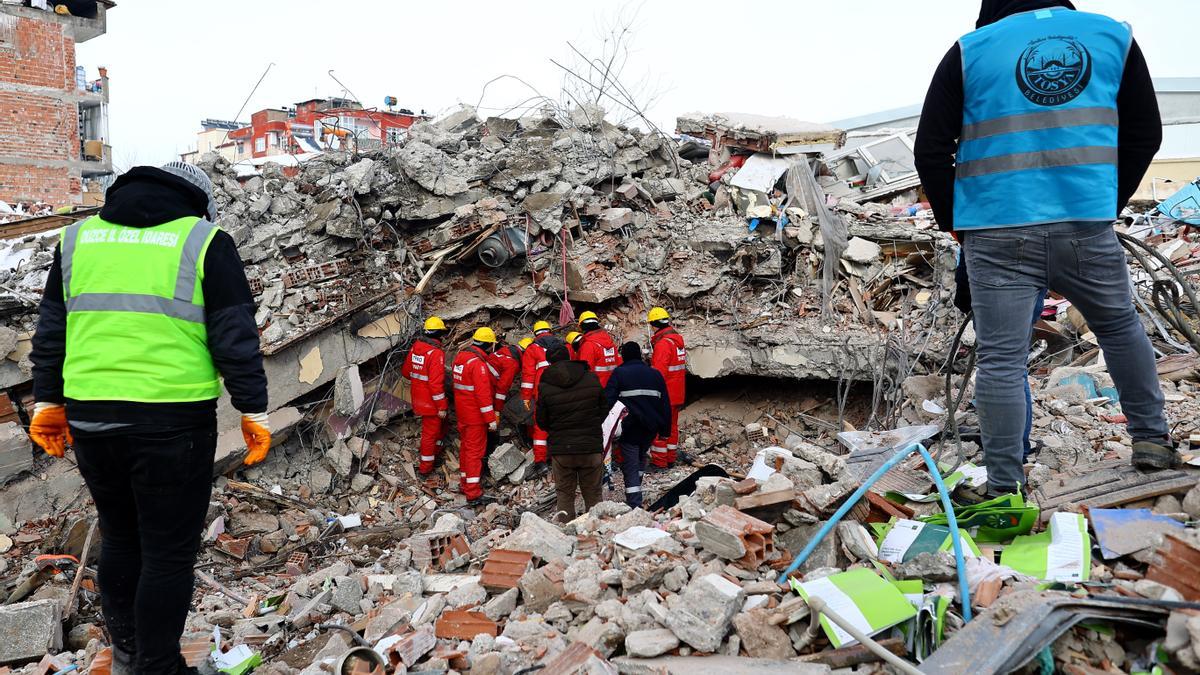 Operaciones de rescate en Kahramanmaras (Turquía), tras el terremoto