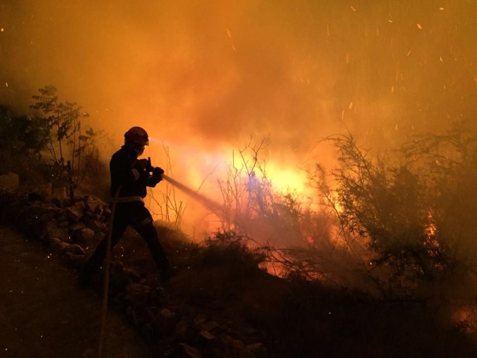 Incendio en Xàbia