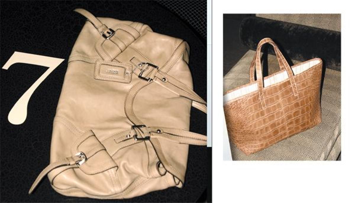 Con bolsillos exterioresDKNY (253 €).Shopping bag de cocodrilo CHCAROLINA HERRERA (3.300 €).