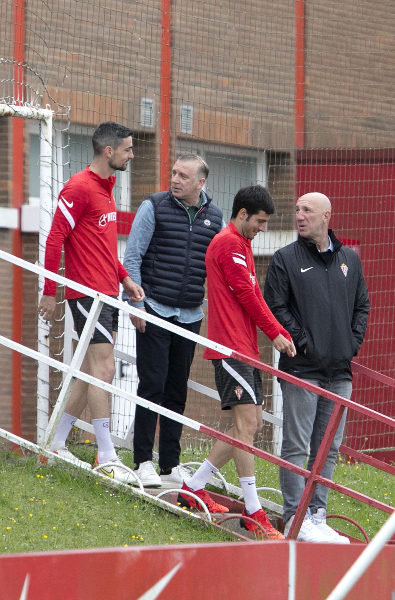 EN IMÁGENES: Último entrenamiento del Sporting en Mareo antes del derbi