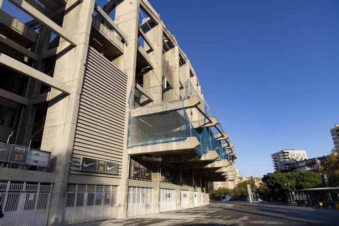 ¡El Camp Nou cambia de cara! Así están las obras en el Gol Sud