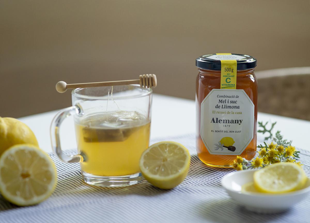 Miel alemany zumo limon vitamina c