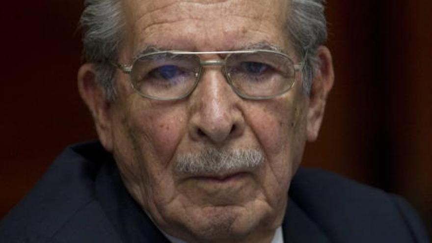 El general golpista guatemalteco José Efraín Ríos Montt