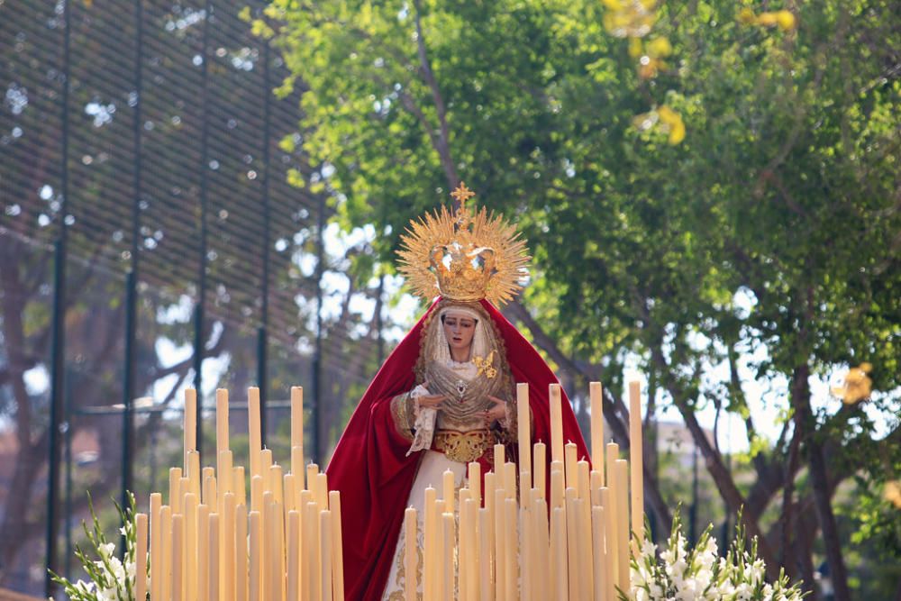 Salida procesional del Cristo Medinaceli y la Virgen de Candelaria.
