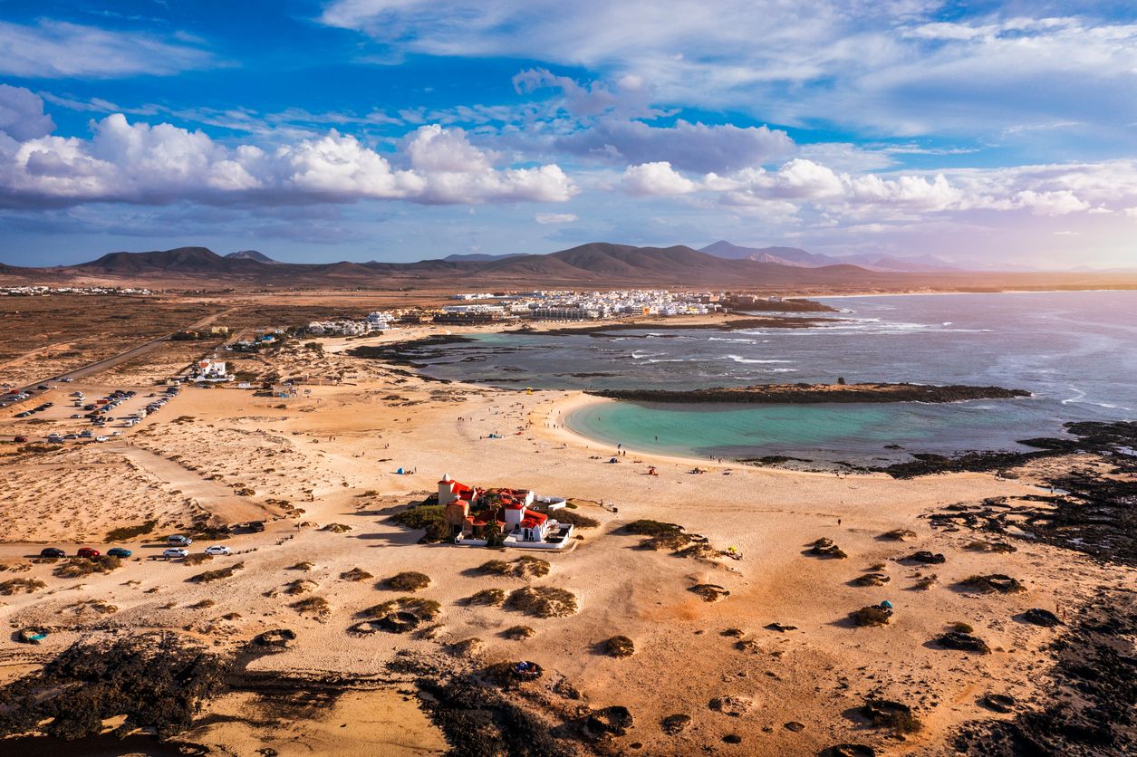 Playa en El Cotillo, Fuerteventura.