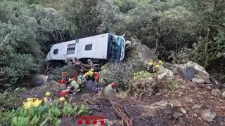 Una víctima del accidente de Fogars de Montclús: "El autobús no logró girar"