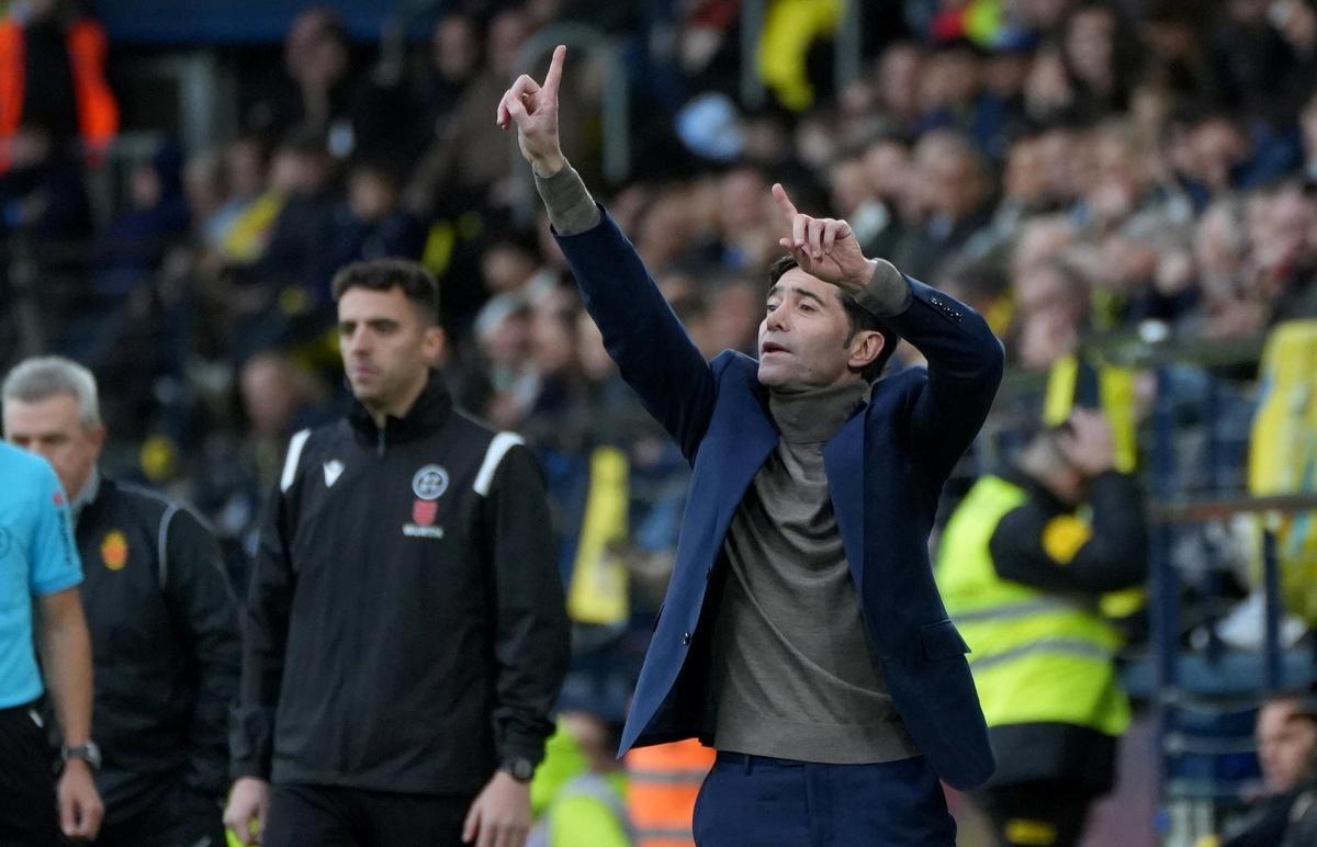 Marcelino García Toral, durante el Villarreal-Mallorca.