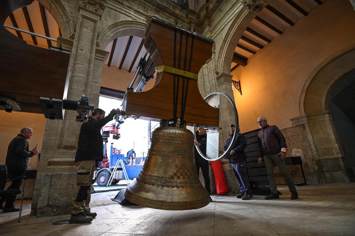 Así han quedado las campanas de la Catedral de Orihuela tras su restauración