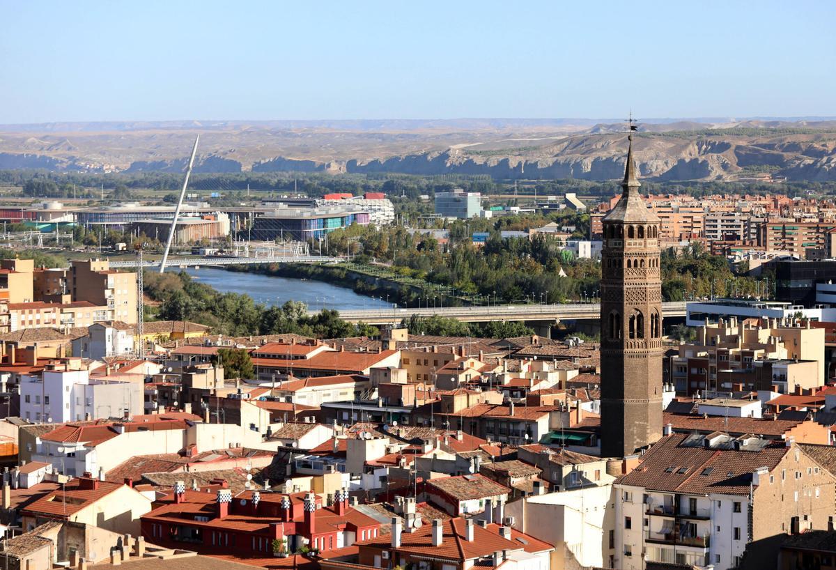 Imagen Panorámica del centro de Zaragoza