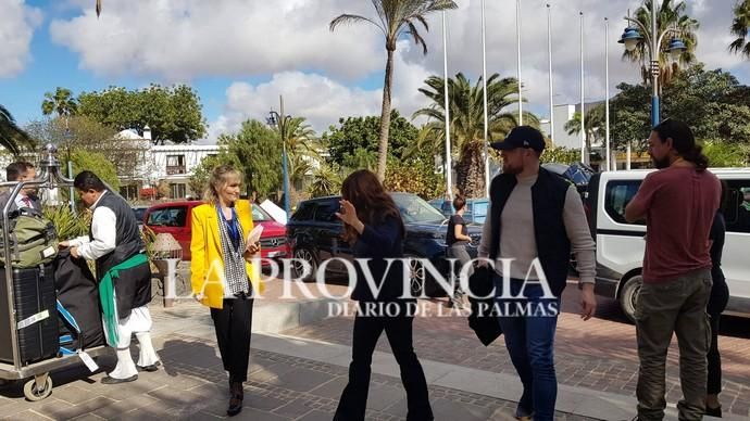 Salma Hayek ya está en Lanzarote para el rodaje de