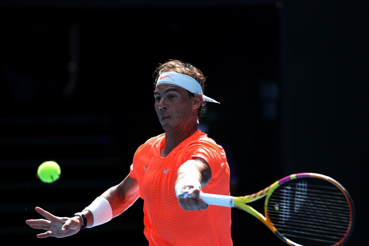 Rafa Nadal se enfrenta a Fabio Fognini en el Open de Australia.