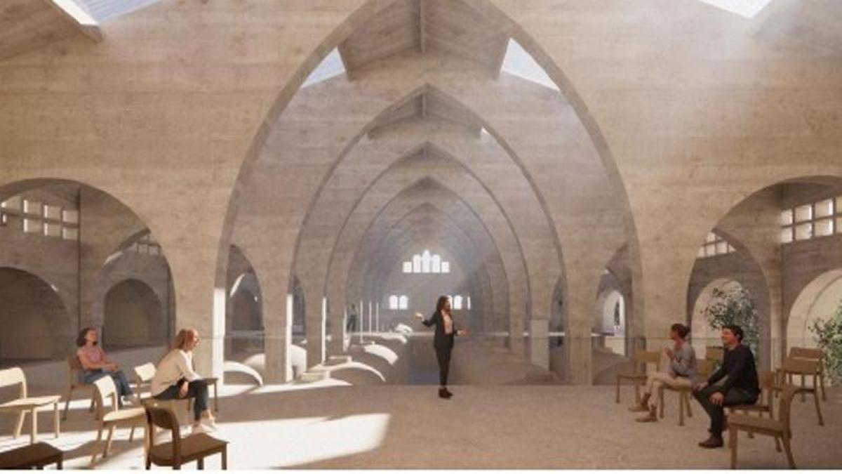 Reproducción de cómo quedará Es Sindicat tras su rehabilitación.