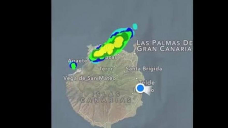 Evolución de la tormenta del martes 20 de octubre