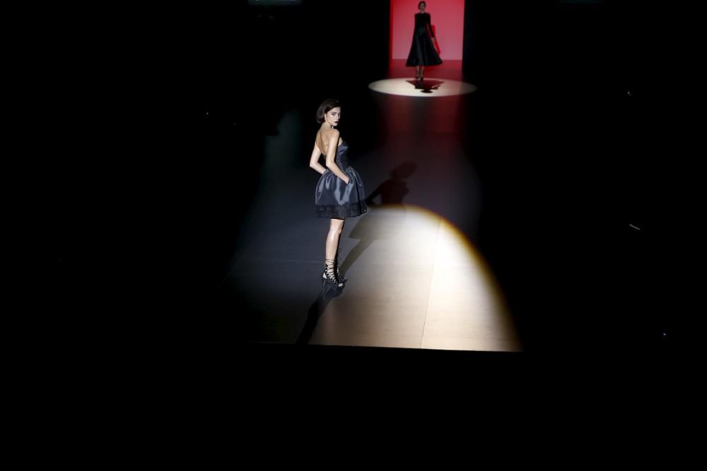 Desfile del valenciano Hannibal Laguna en la Mercedes-Benz Fashion Week Madrid