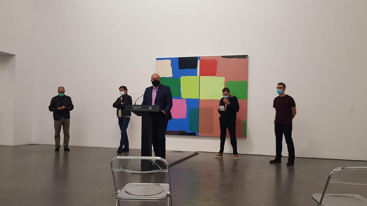 Imagen de la presentación de la muestra.
