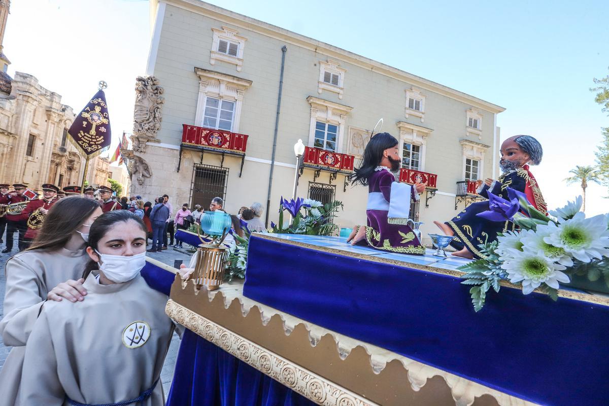 Procesión de los alumnos del colegio Nuestra Señora del Carmen de Orihuela