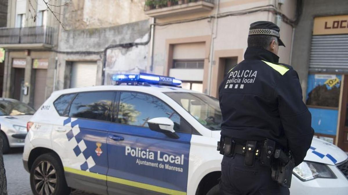 Imatge d'arxiu d'un agent de la policia local de Manresa