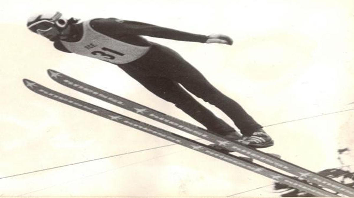 Primer salt d’Ángel Joaniquet als Jocs de Sarajevo de 1984.