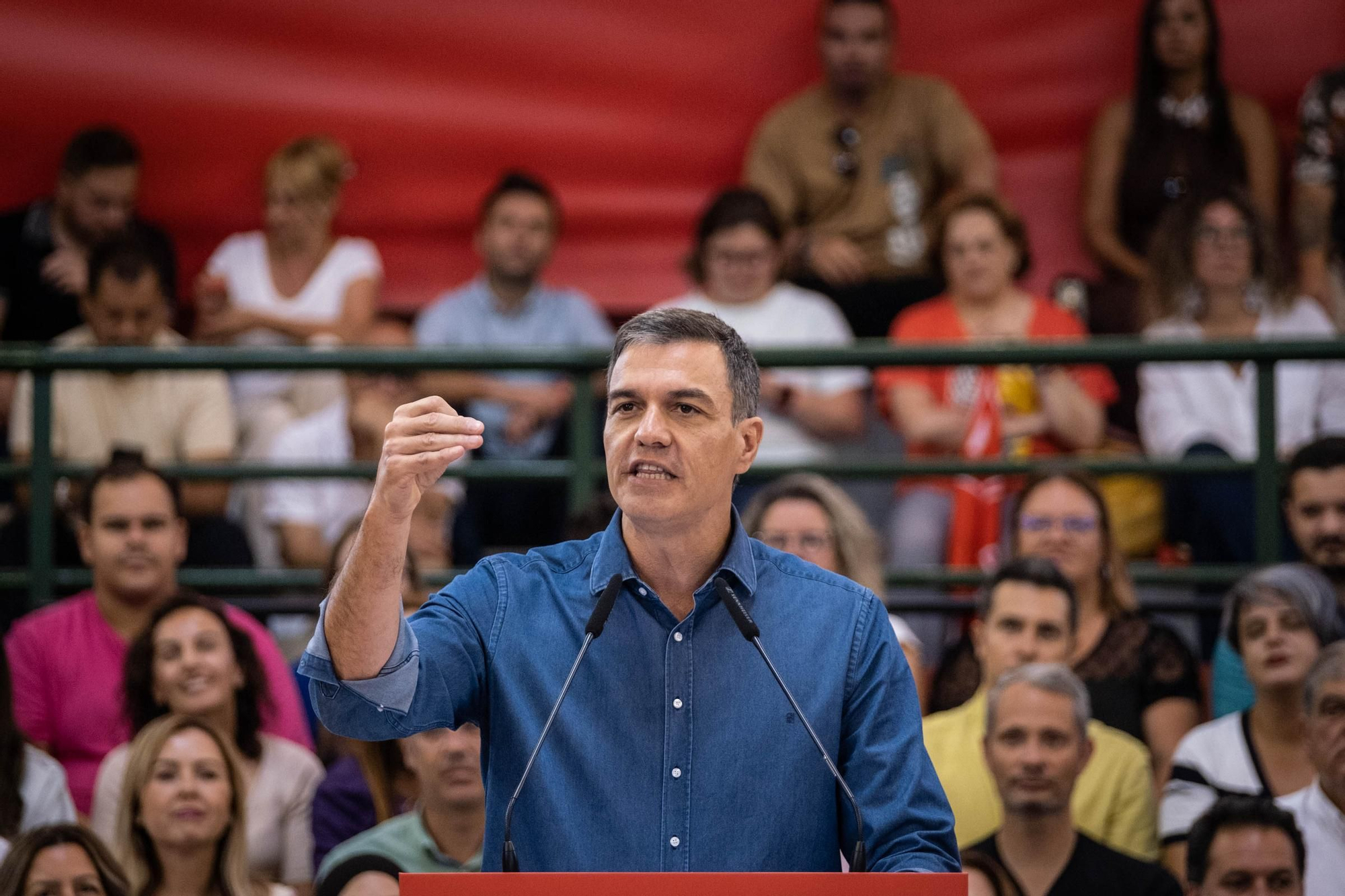Pedro Sánchez rally in Tenerife