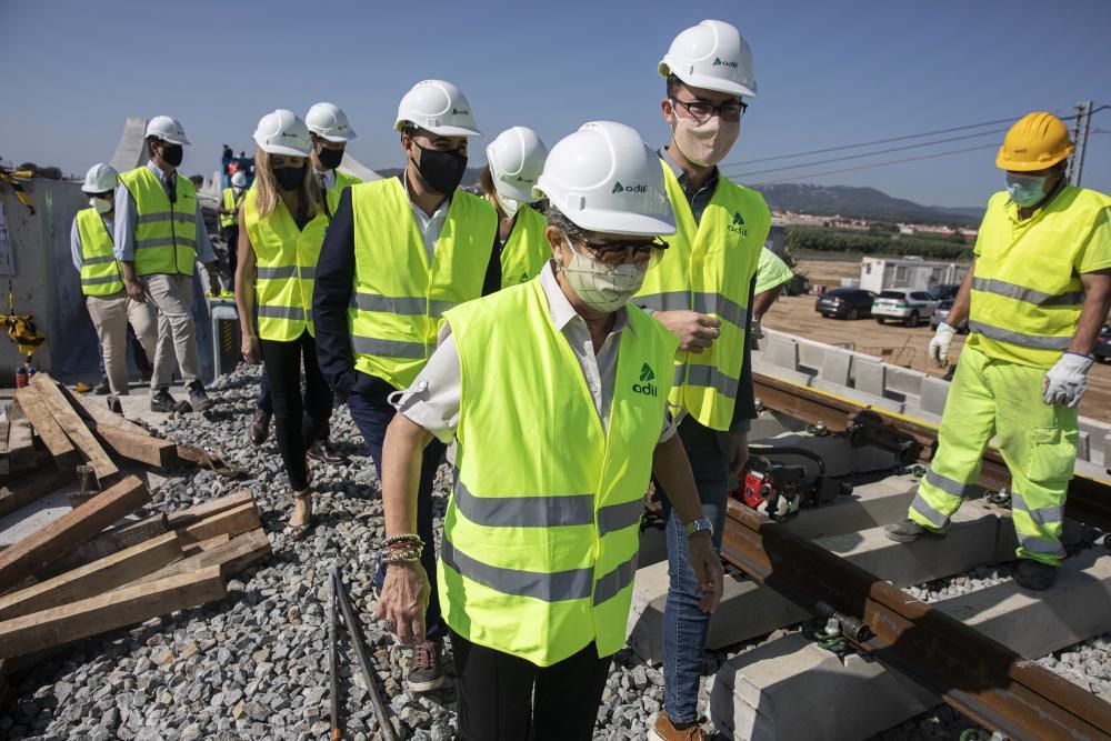 Reconstrucció del pont sobre el riu Tordera destruït pel Gloria