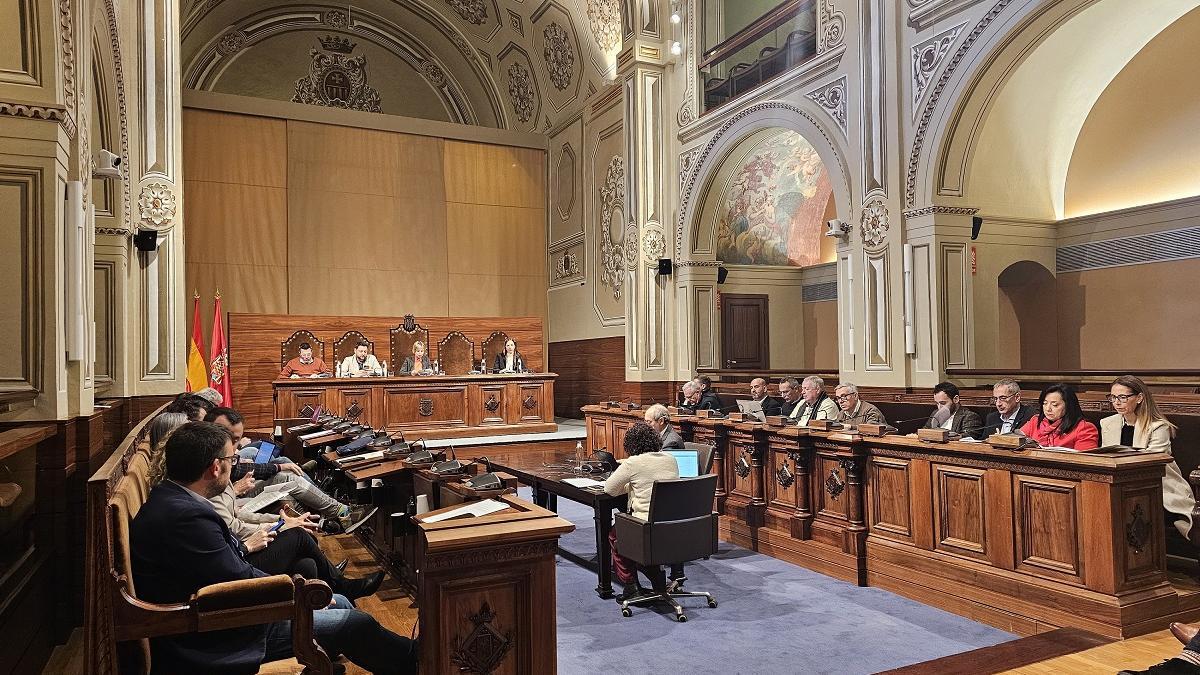 El pleno de la Diputación, en una imagen de archivo.
