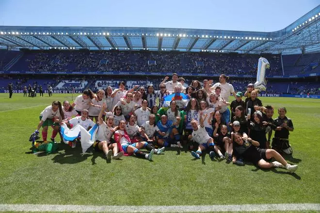 Dépor Abanca: así fue la celebración del ascenso a Primera División Femenina