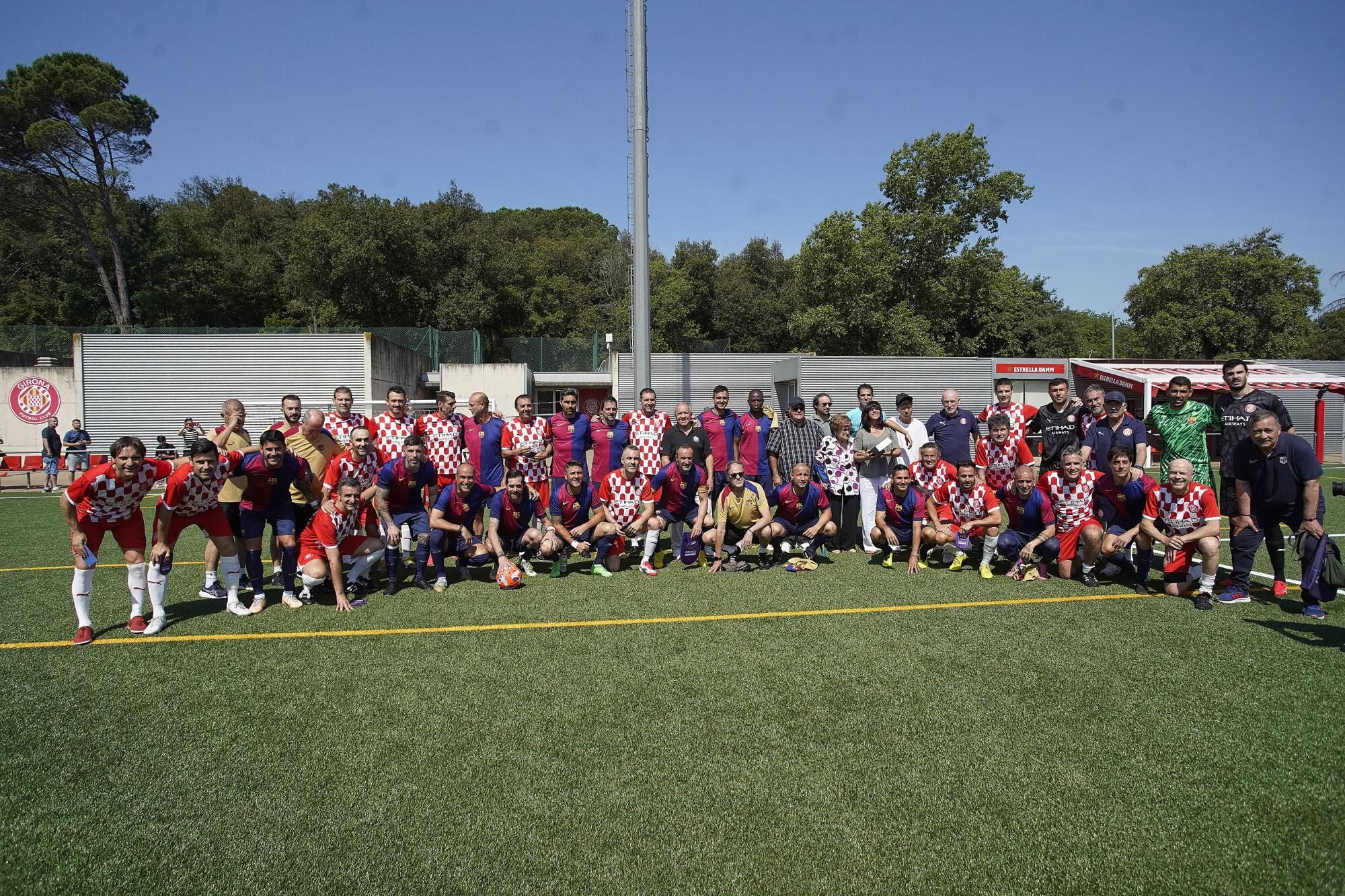 GIRONA. Torres de Palau Girona FC Legends-Agrupació Jugadors FCB, en homenatge a Pepe Pinto