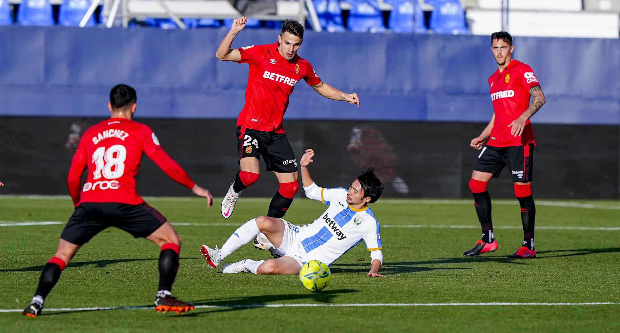 El Mallorca exhibe poderío en Leganés