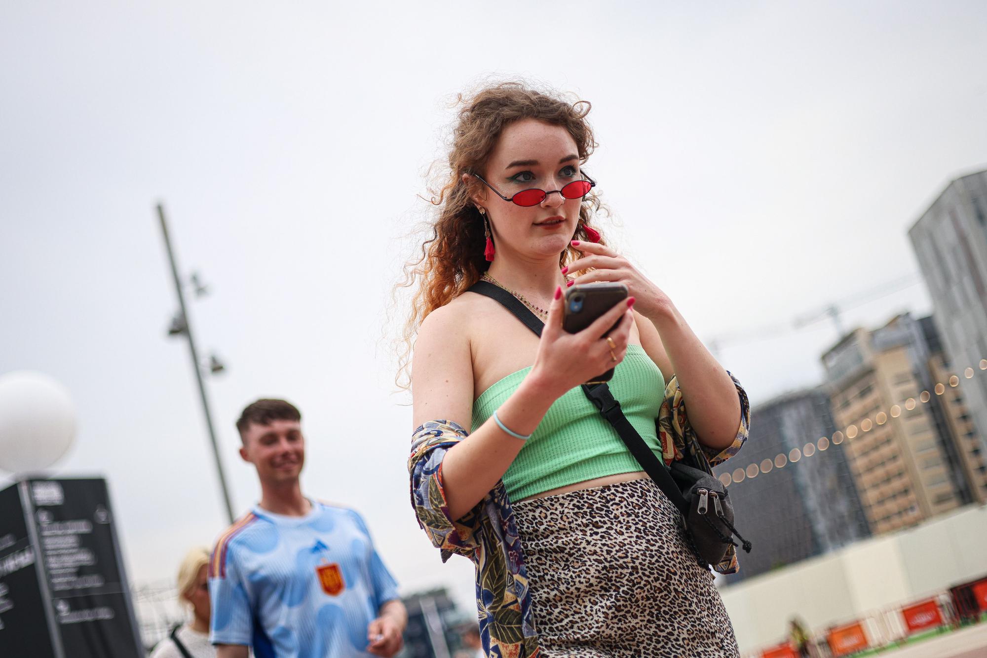 Públic accedint al Primavera Sound 2023 durant la jornada inaugural