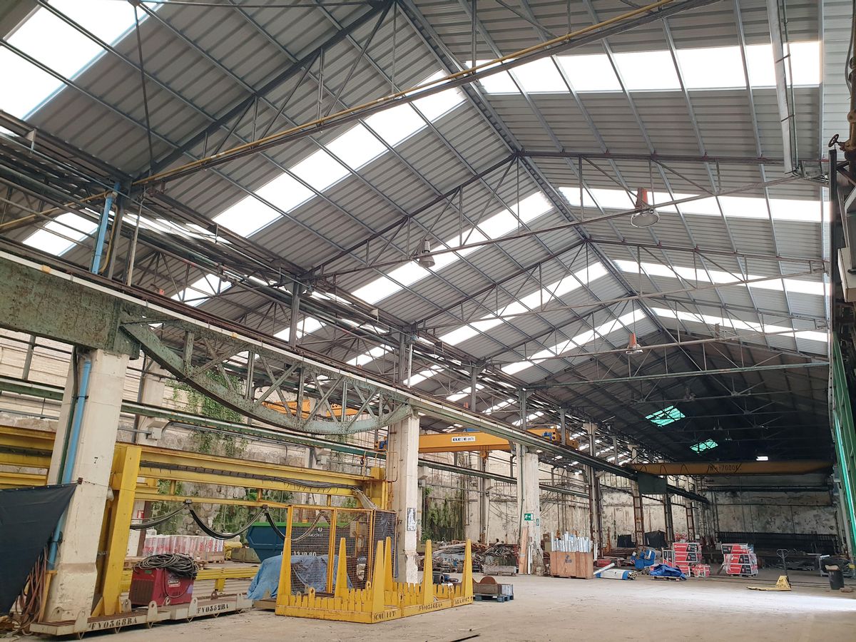 Interior de una de las naves de Vulcano.