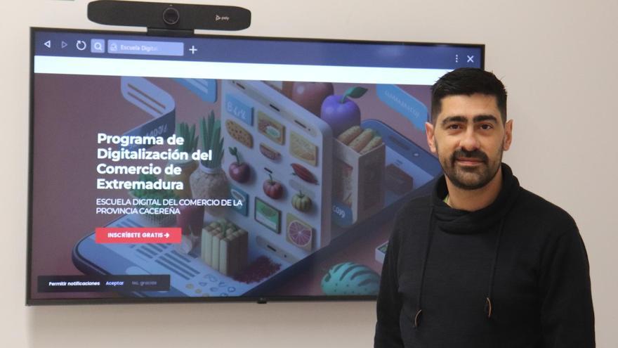 Jorge Polo, técnico de Digitalización de la Cámara de Comercio de Cáceres.