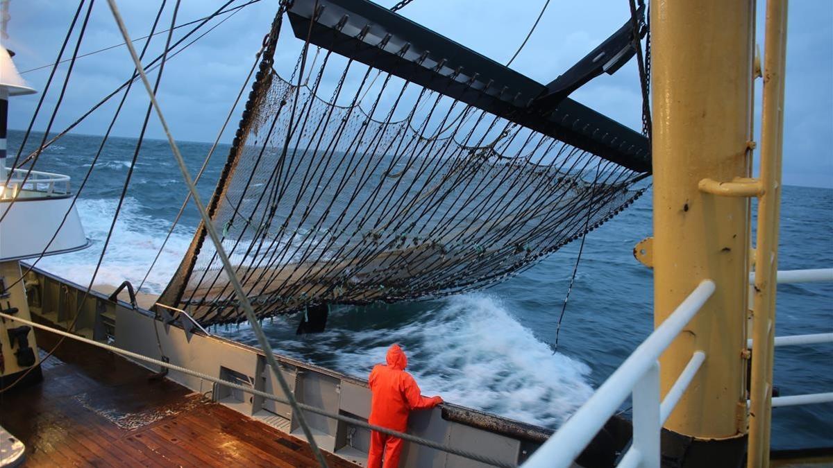 Pesquero holandés en el Mar del Norte.