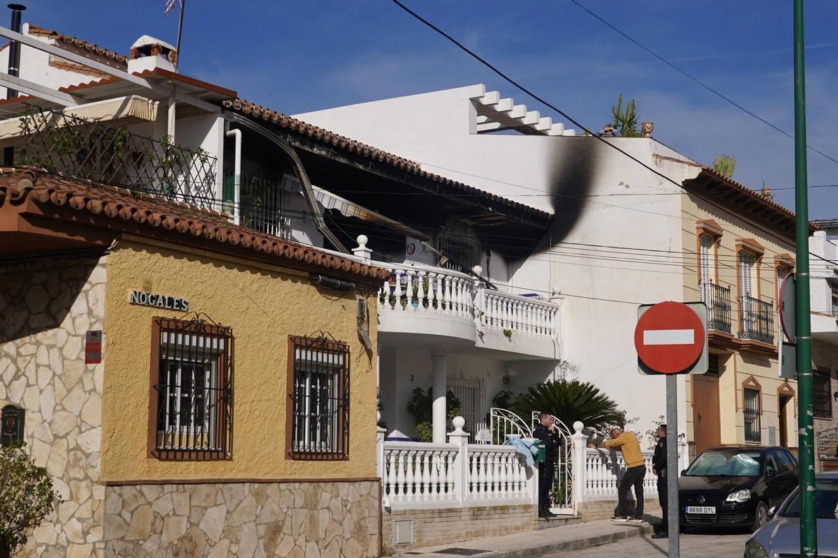 Vivienda en la que se ha producido el incendio.