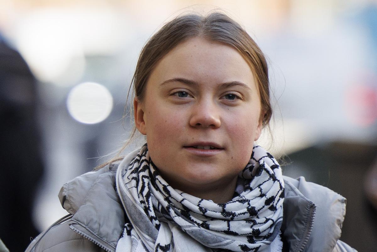 Greta Thunberg llega a su juicio en Londres