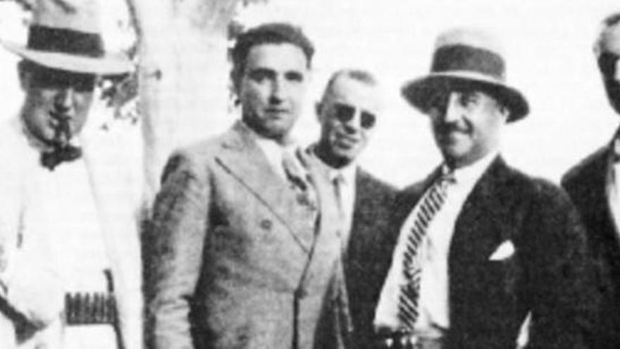 Franco en una cacería cuando era comandante en Mallorca.