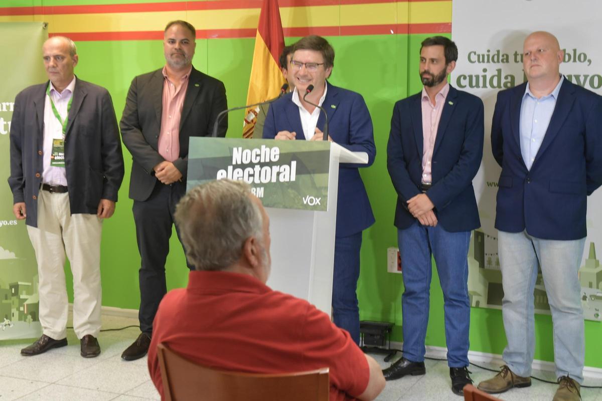 Noche electoral en la sede de Vox