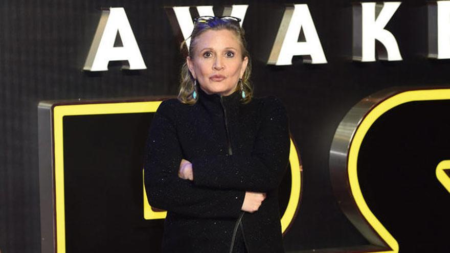 Carrie Fisher, conocida por su papel de la princesa Leia