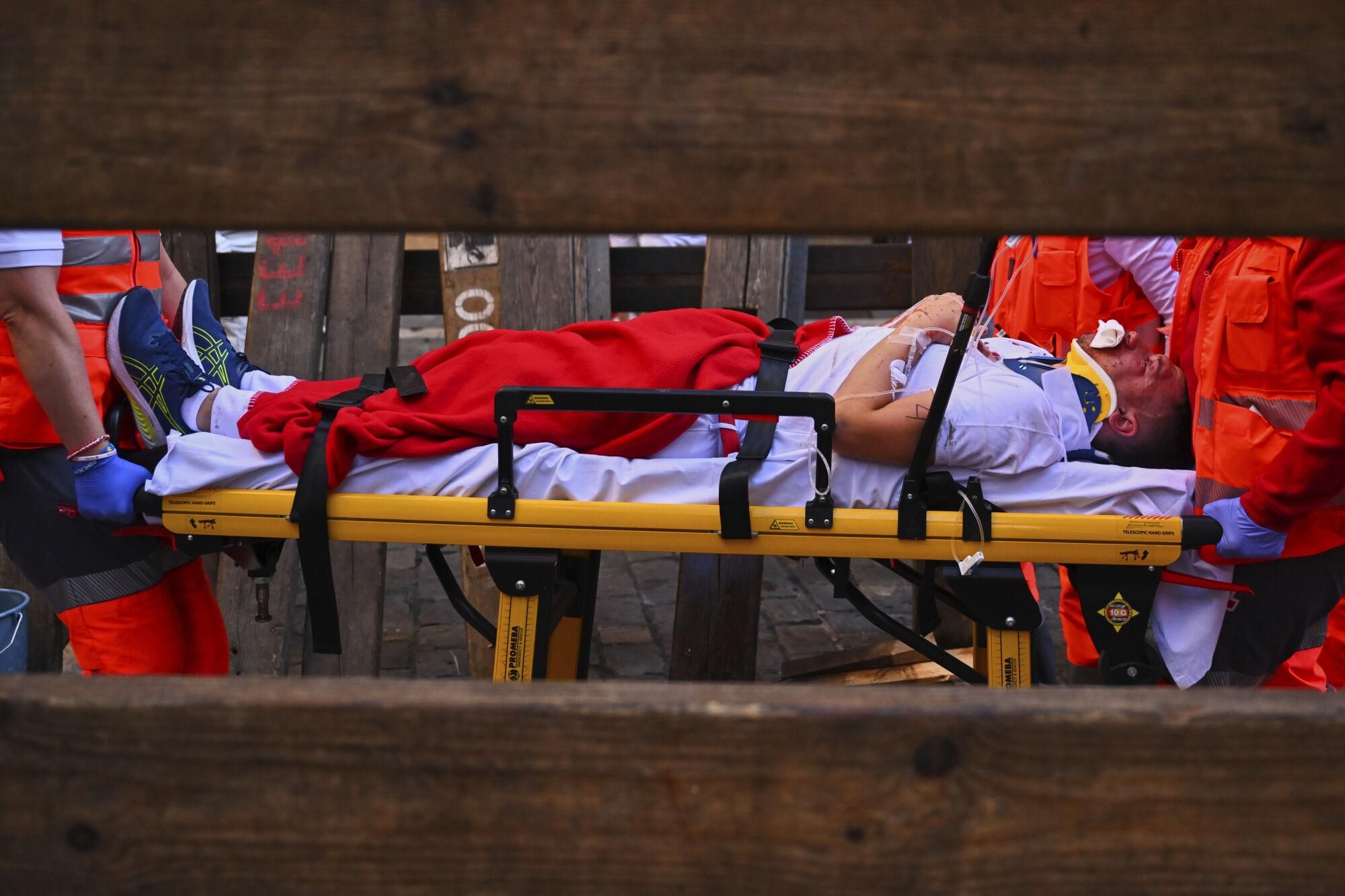 Cuarto encierro de los Sanfermines 2025, en imágenes.