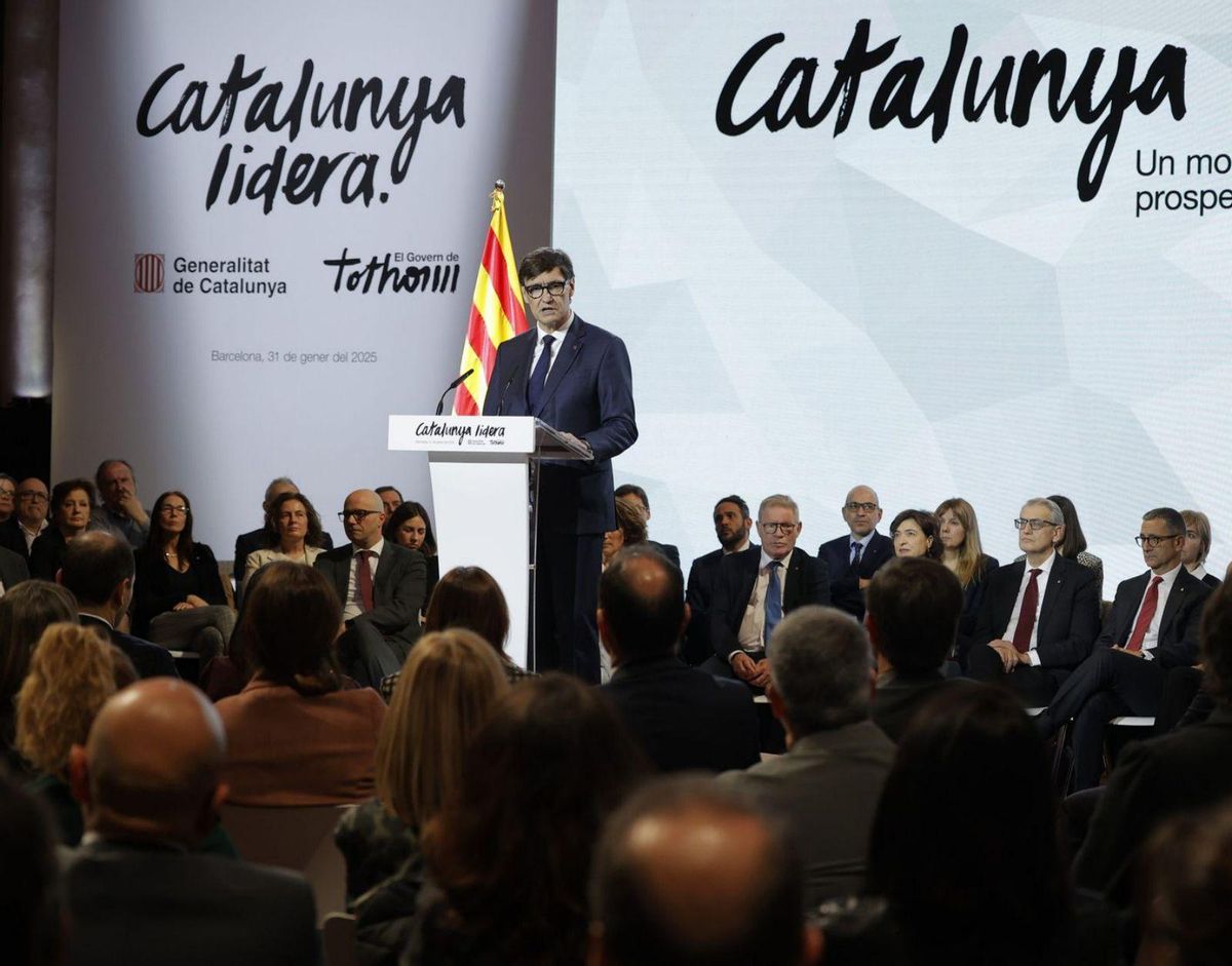 Illa llança un pla de 18.500 milions fins al 2030 perquè Catalunya lideri Espanya Illa llança un pla de 18.500 milions fins al 2030 perquè Catalunya lideri Espanya