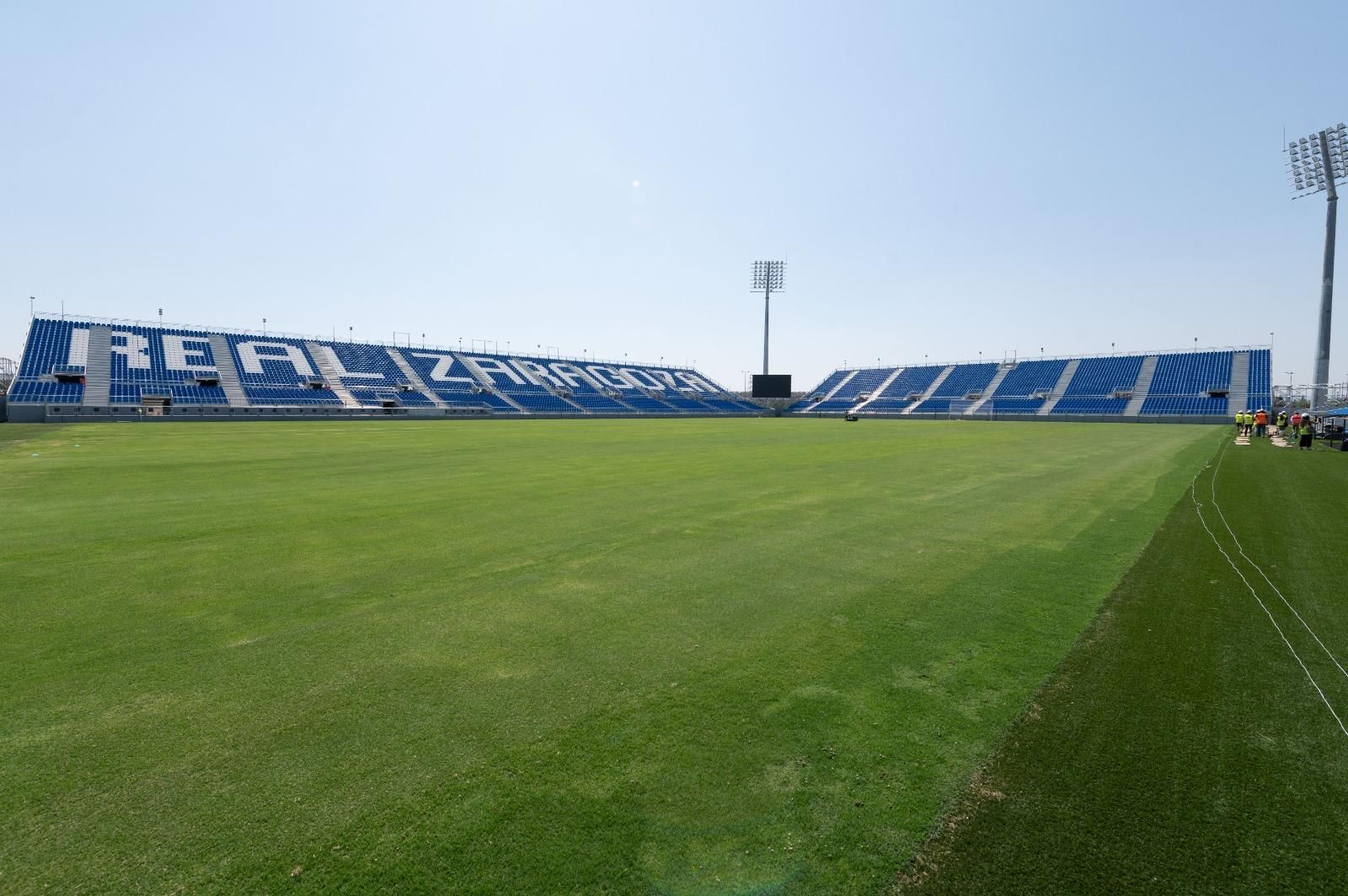 En imágenes | Así está el Ibercaja Estadio a pocos días de su inauguración en un amistoso