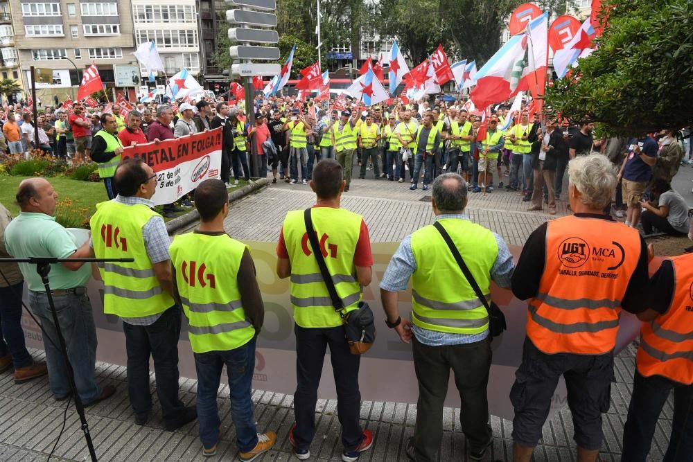 La protesta cortó el tráfico en el centro de la ciudad y provocó grandes retenciones de vehículos.