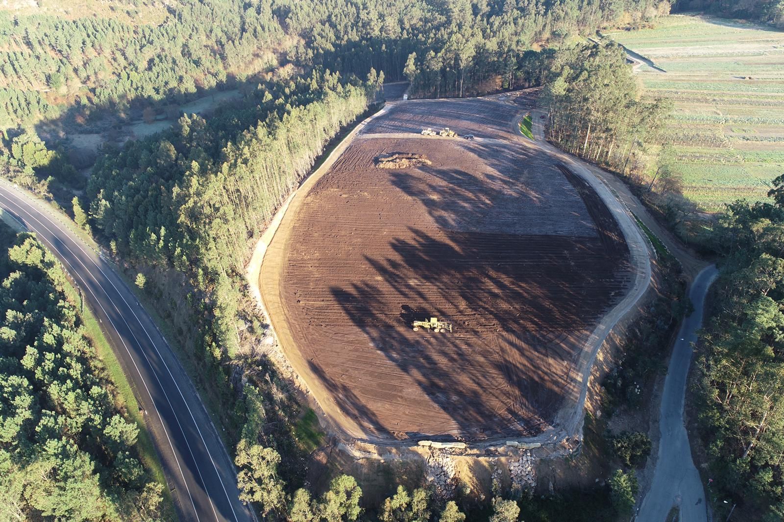 La parcela que Terras de Lantaño acondiciona en Castroagudín (Vilagarcía).